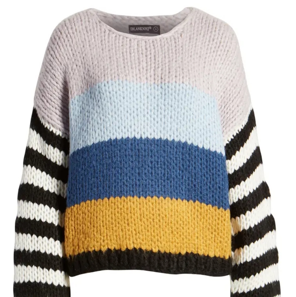 NWOT Blank NYC Striped Sweater, M